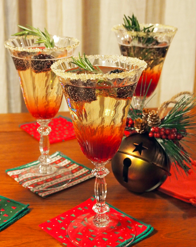 Blackberry Champagne Christmas Sparkler – Gravel & Dine