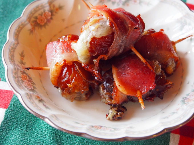 Bacon Wrapped Blue Cheese Stuffed Dates – Gravel & Dine